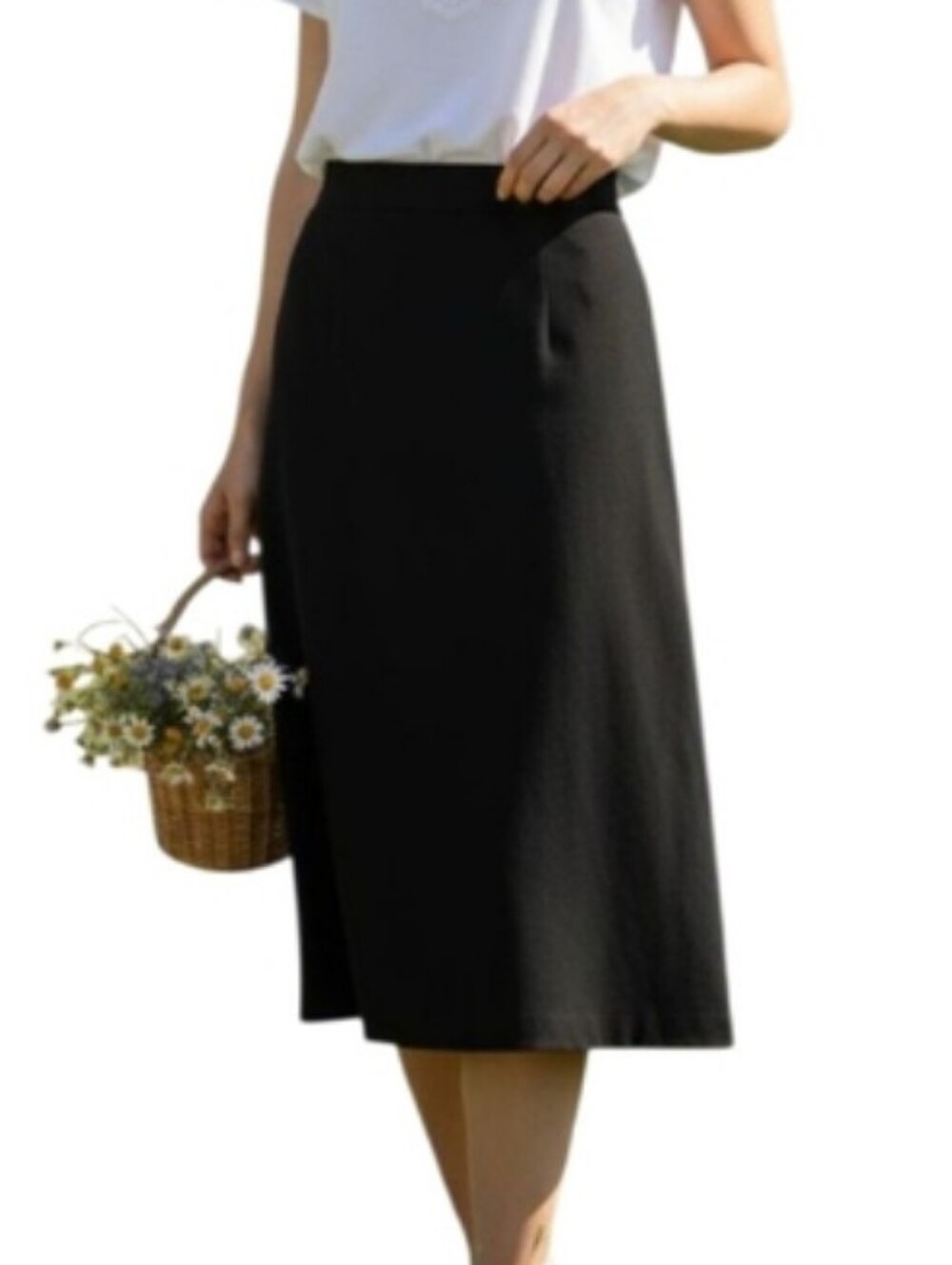 Hiatus Long Skirt –  Black Long Skirt Size Small, Excellent Condition